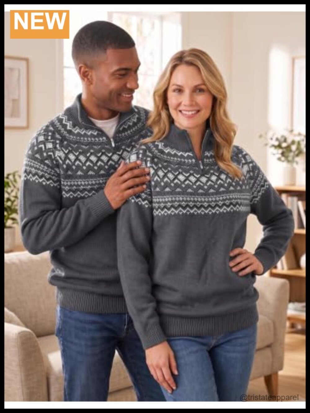 Men's Quarter Zip Pullover Lightweight Mock Neck Knitted Sweater